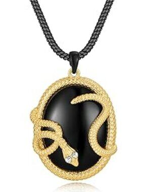 NEW Gothic Snake Wrapped Necklace Layered Strand Punk Trendy Statement Goth
